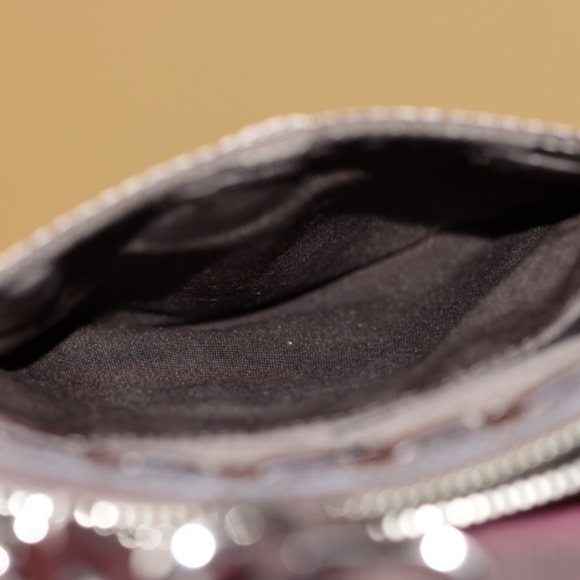 Coach E06-10266 brown sling bag w/ suede, snake skin and patent accents on front - Picture 14 of 15